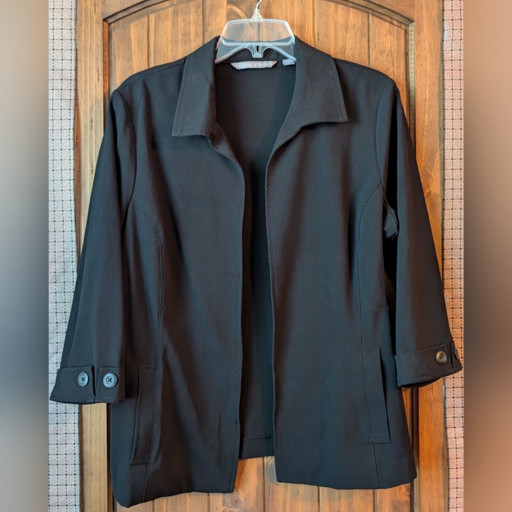 Valerie Stevens Black Blazer Women's Sz 14
